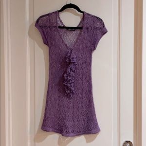 Purple knitted top
